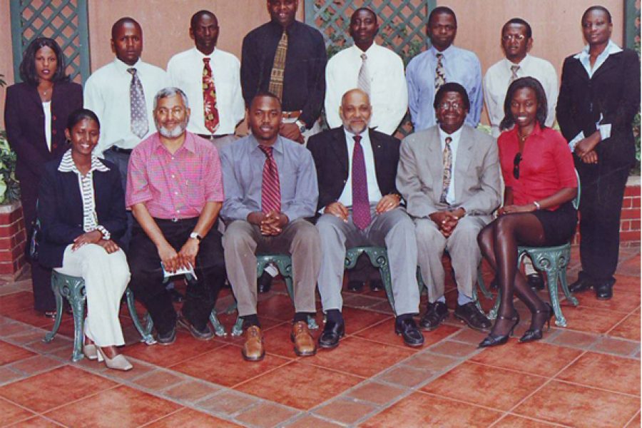 Issa With Friends And Colleagues